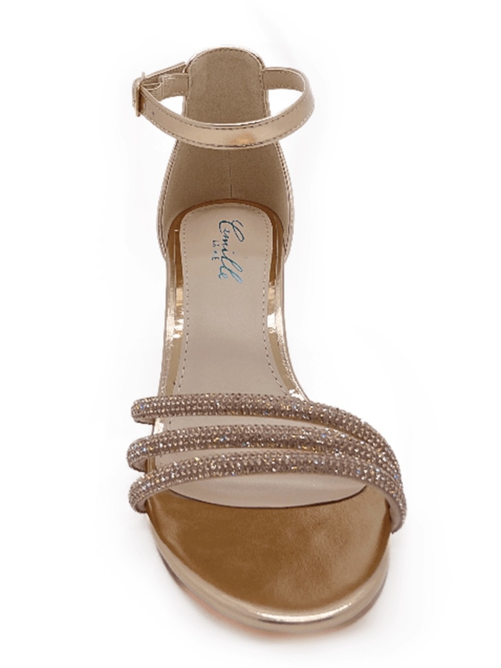Camille La Vie Rose Gold Rhinestone Heel - size 7.5